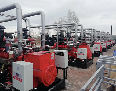 10 units EvoTec 200kw Land-Use Generators applied to the North Shaanxi Sinopec Natural Gas Project 