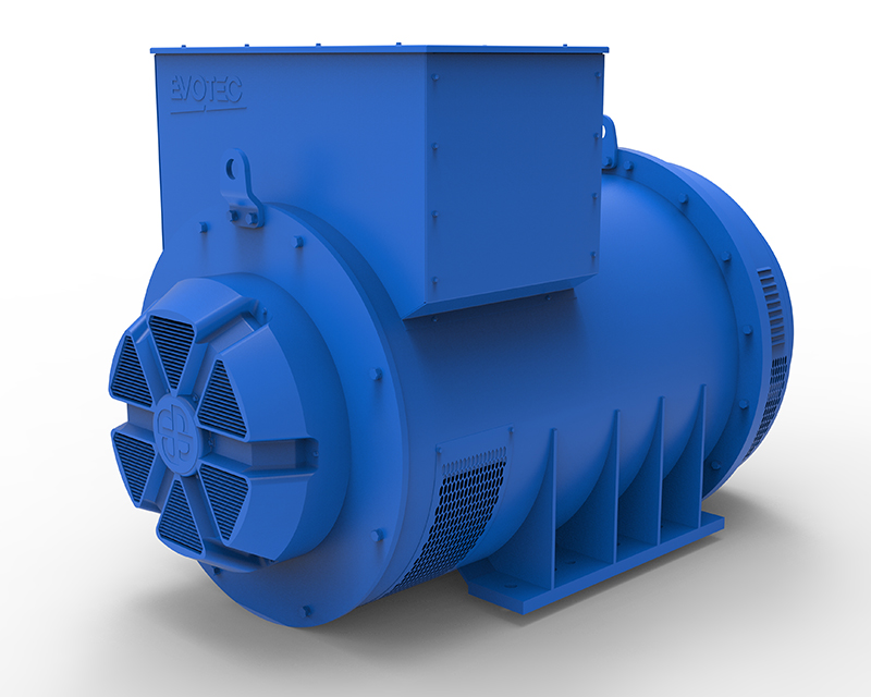 EVO528 Series Industrial Generator 2500/3300kVA，400/480V，50/60Hz，4/6/8/10Pole